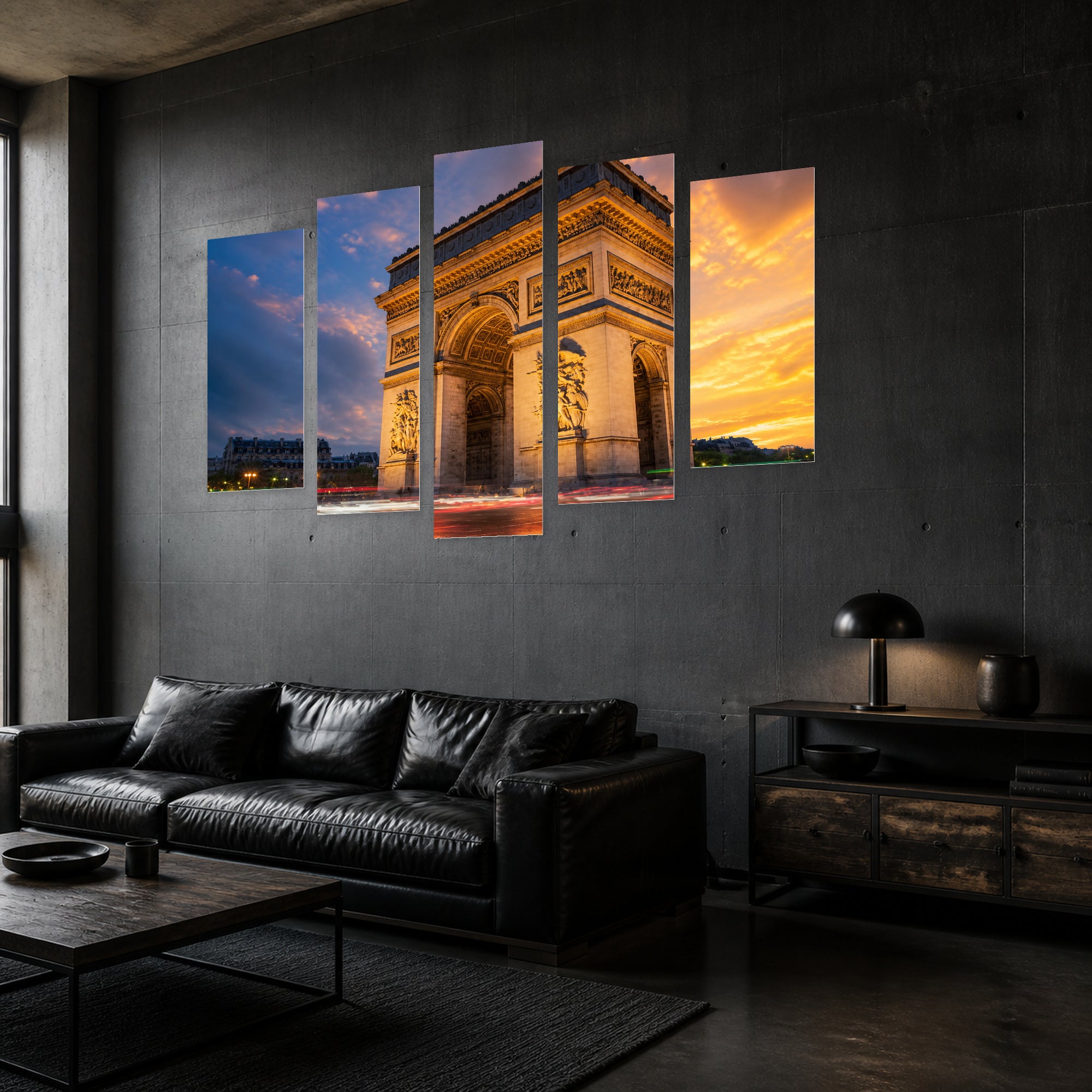 Arc De Triomphe in Paris 5-Piece Wall Art | 5WallArt – 5wallart