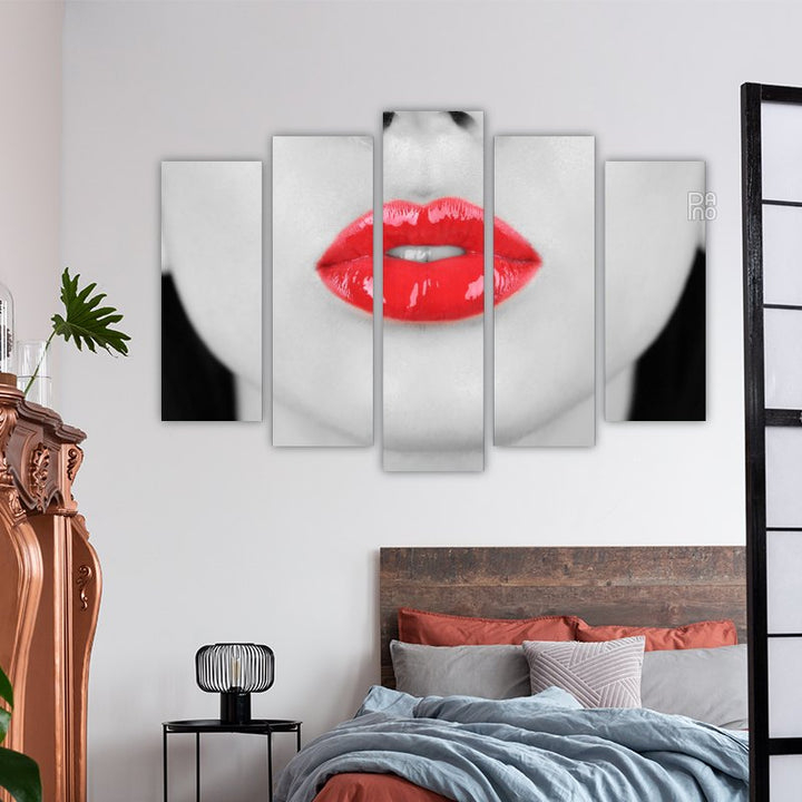 Retro red lips – reference image 3