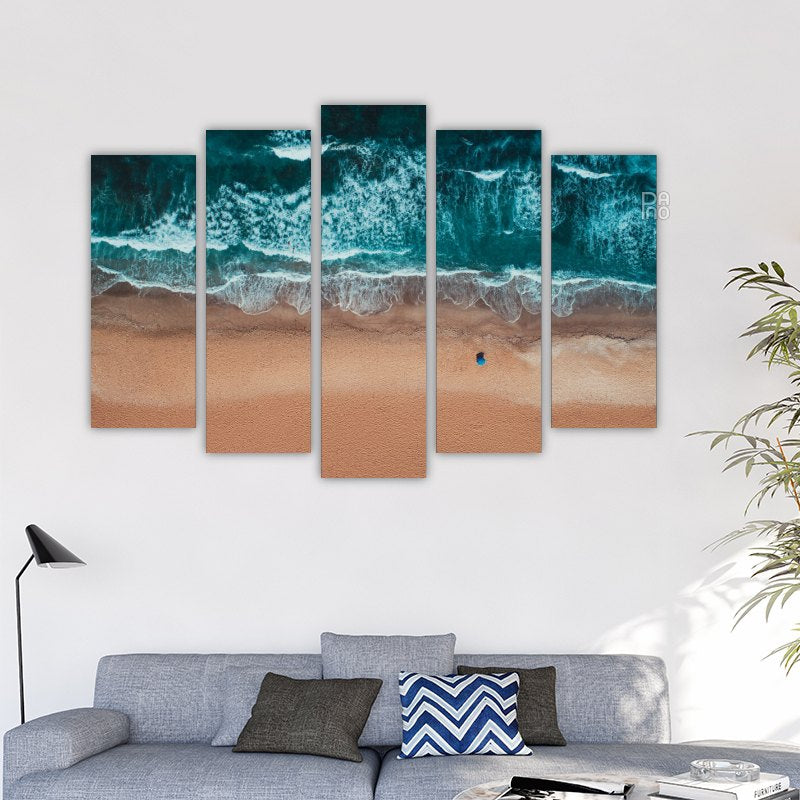 Beach with Turquoise Sea Waves – reference image 2
