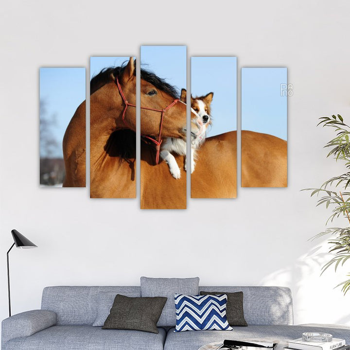 Horse and dog – reference image 2