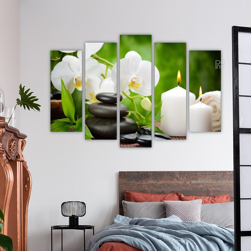 White flowers and candles – reference image 3