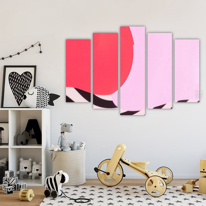 Abstract Bright Background – five-piece modular wall art