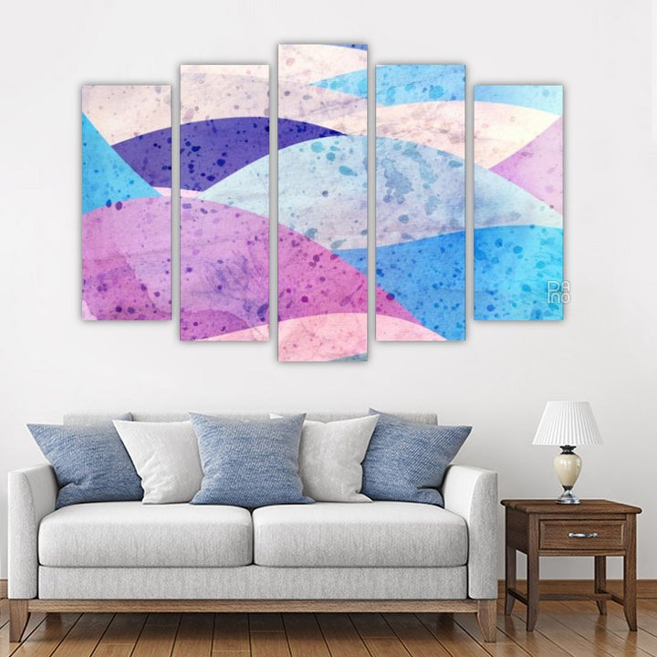 Abstract Bright Background – five-piece modular wall art