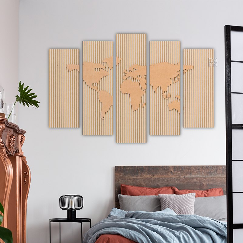 Paper world map – reference image 3