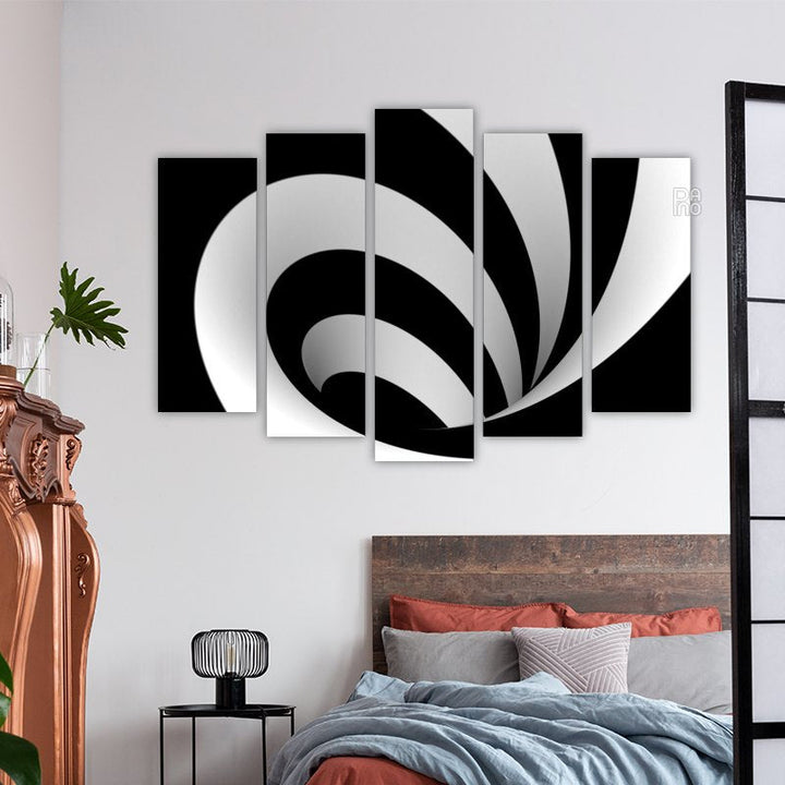Abstract black and white spiral – reference image 3