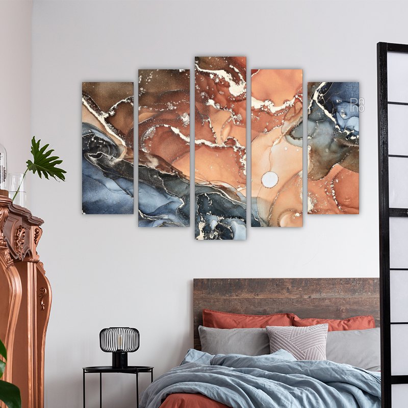 Marble Effect in Earth Tones – reference image 3