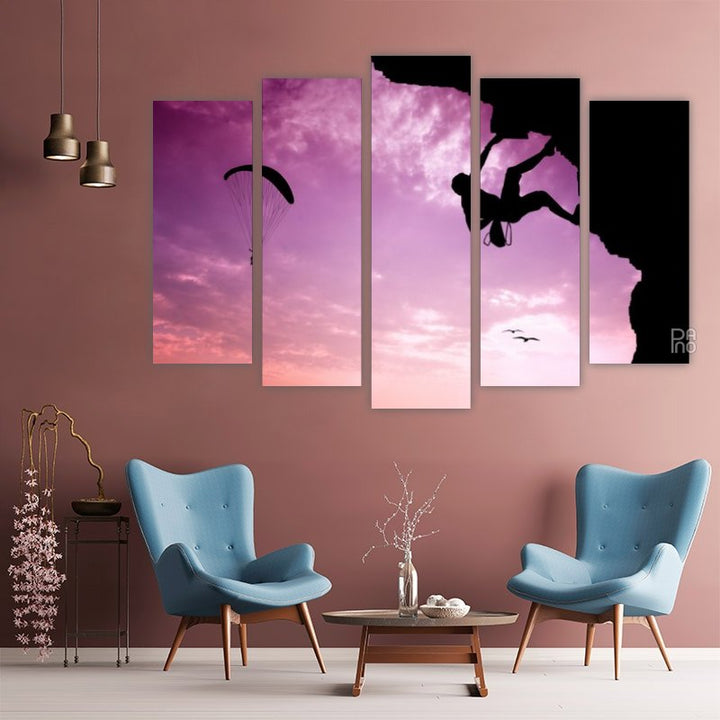 Extreme Sports – five-piece modular wall art