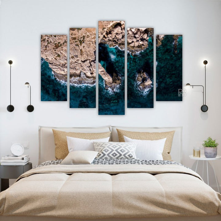 Shore – five-piece modular wall art
