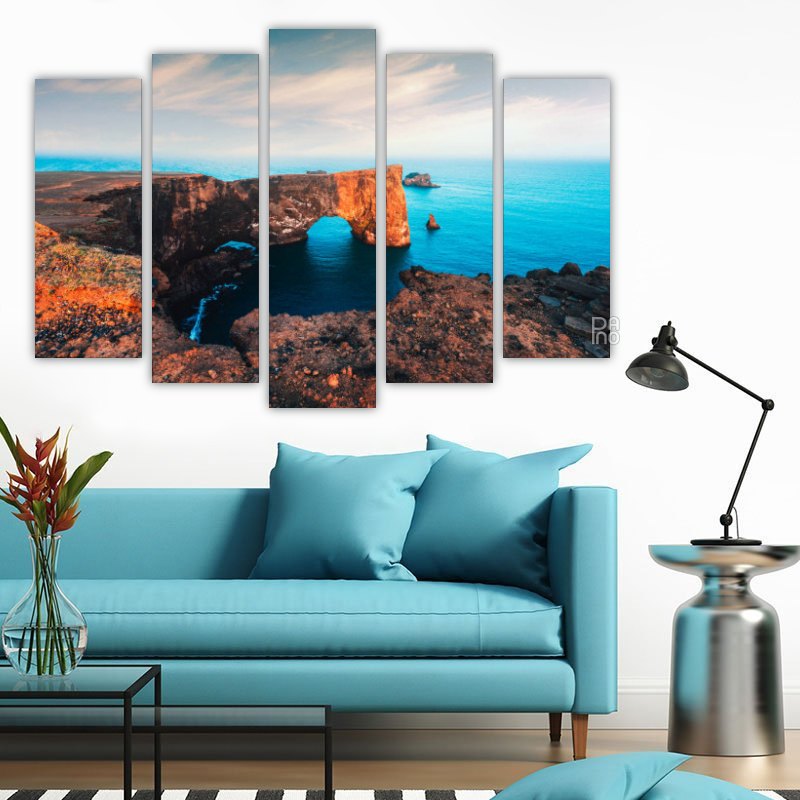Arch in the Sea – five-piece modular wall art