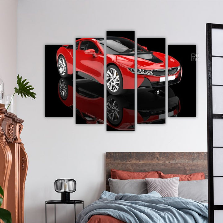 Modern Red Sports Car – reference image 3