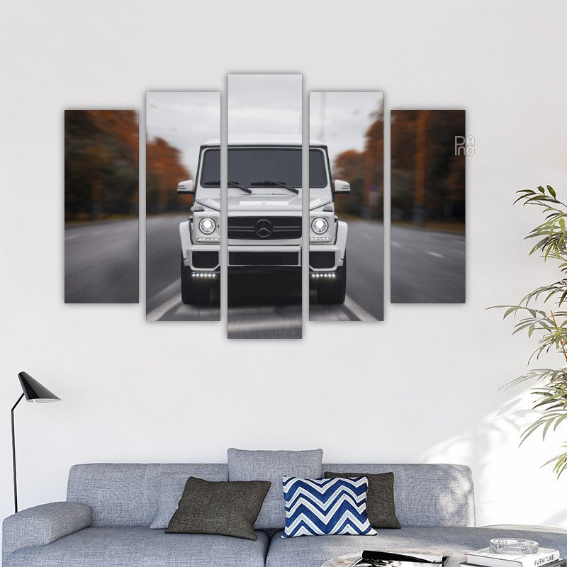 White SUV on the Road – reference image 2