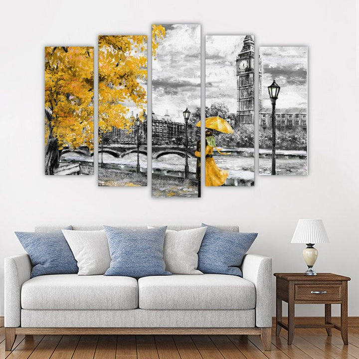 Kartina za Sanq 2 – five-piece modular wall art
