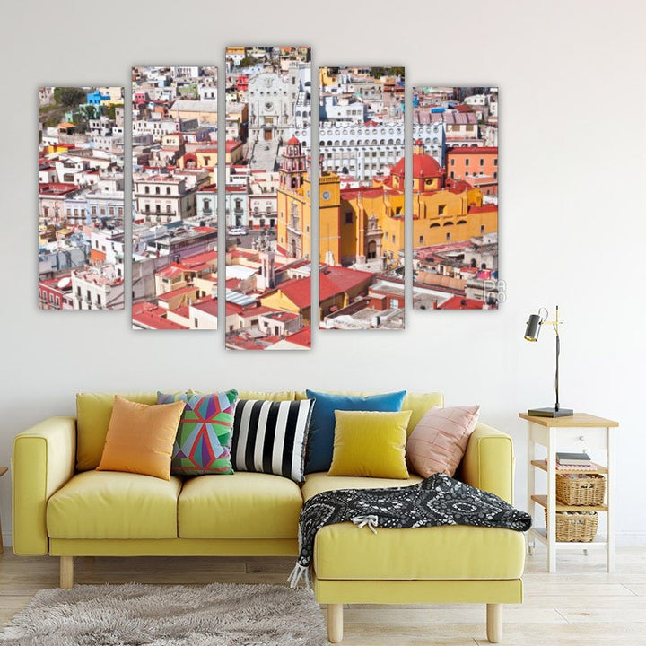 Downtown Guanajuato – five-piece modular wall art