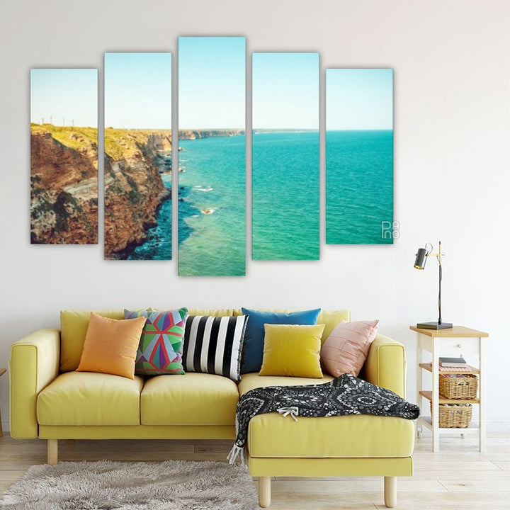 Cape Kaliakra – five-piece modular wall art