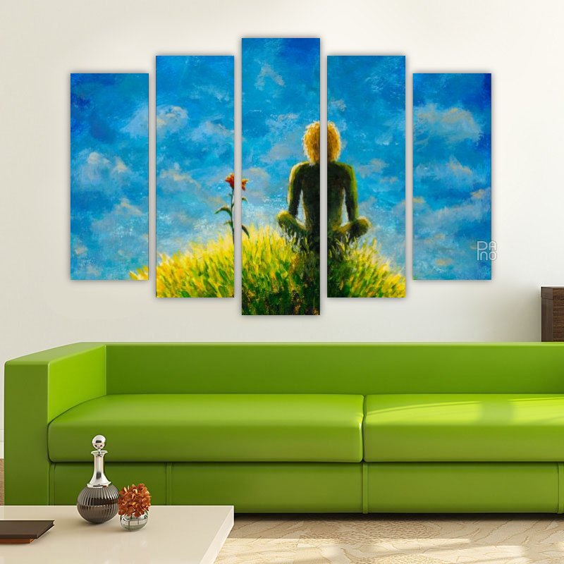 The Little Prince – five-piece modular wall art