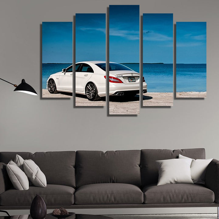 Mercedes CLS – five-piece modular wall art