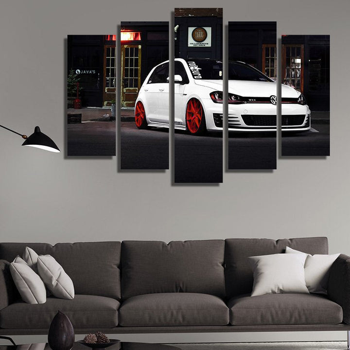 Golf GTI – five-piece modular wall art