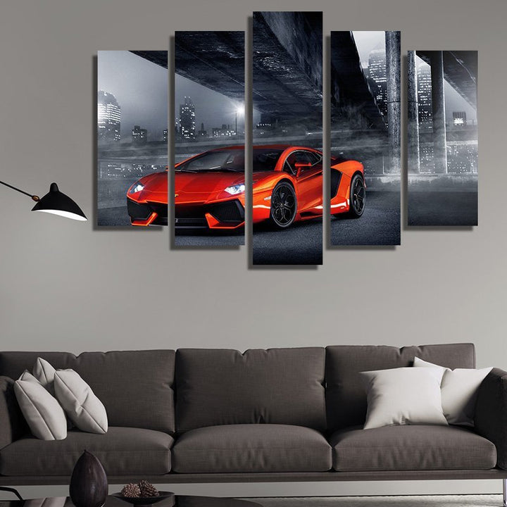 Lamborghini Aventador – five-piece modular wall art