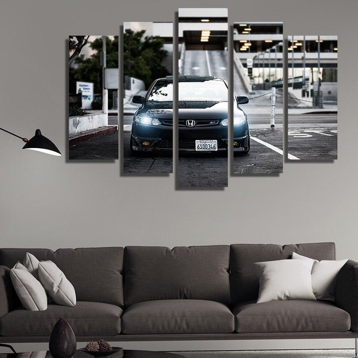 Honda Civic – five-piece modular wall art