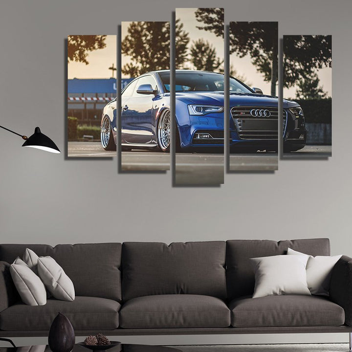Audi S5 – five-piece modular wall art