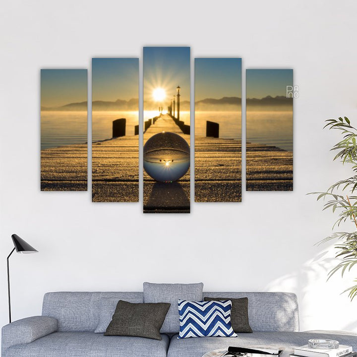 Sunrise and Glass Orb – reference image 3