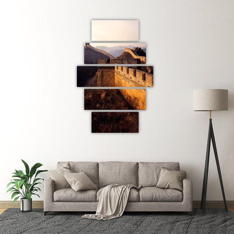 The Great Wall of China – five-piece modular wall art