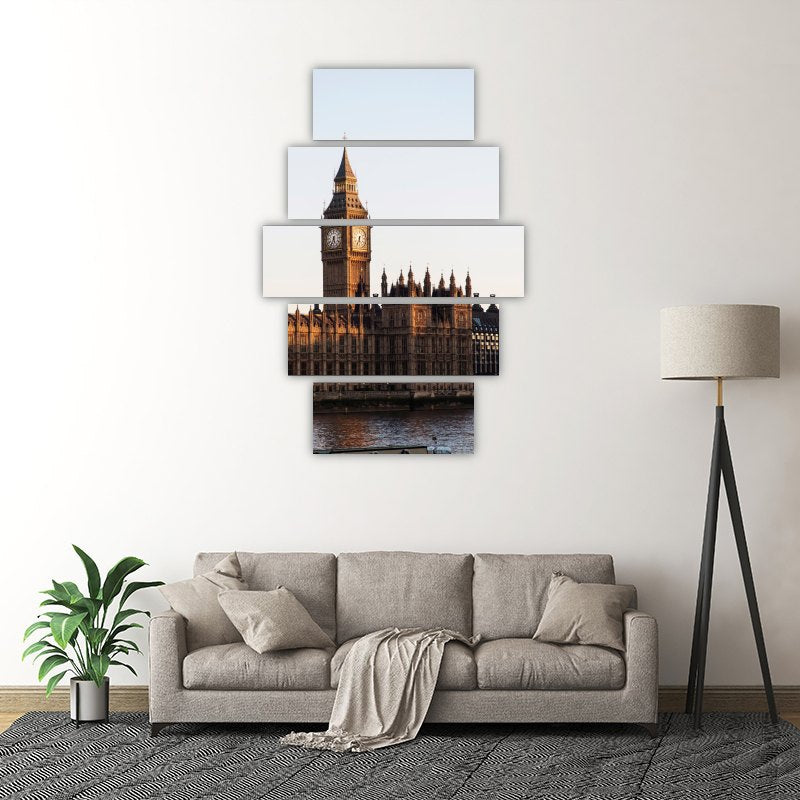 Big Ben – five-piece modular wall art