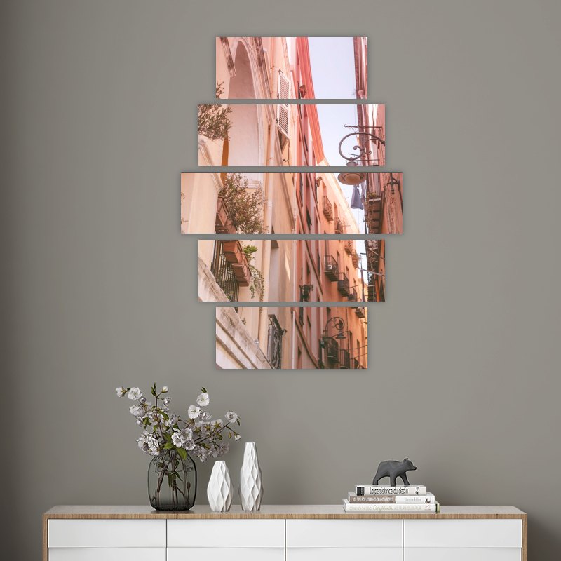 Terraces – five-piece modular wall art