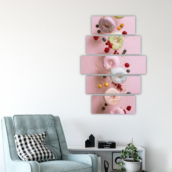 Sugary Passions – five-piece modular wall art