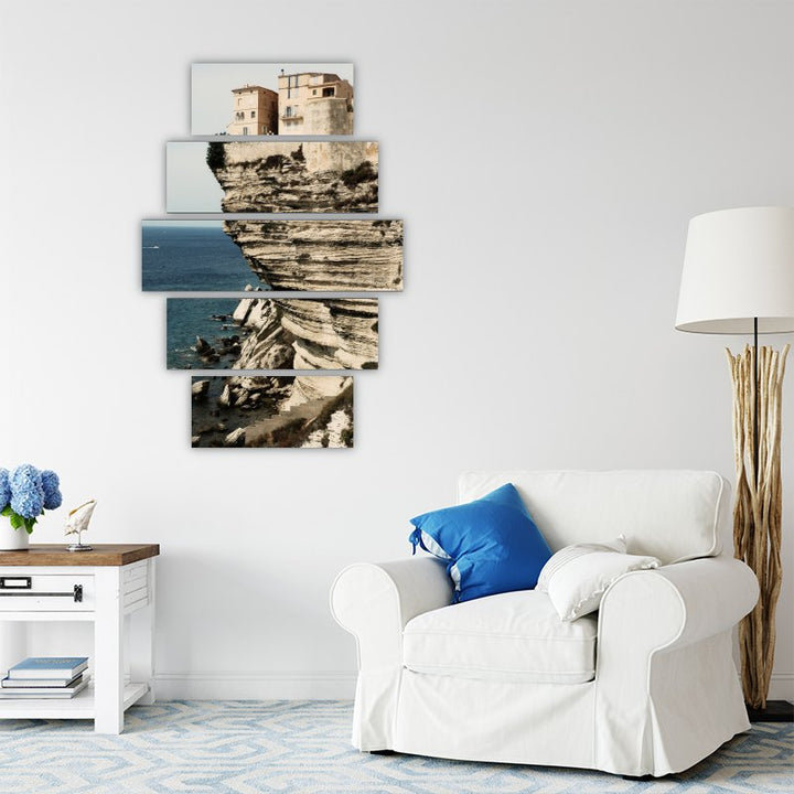 Bonifacio, Corsica – five-piece modular wall art