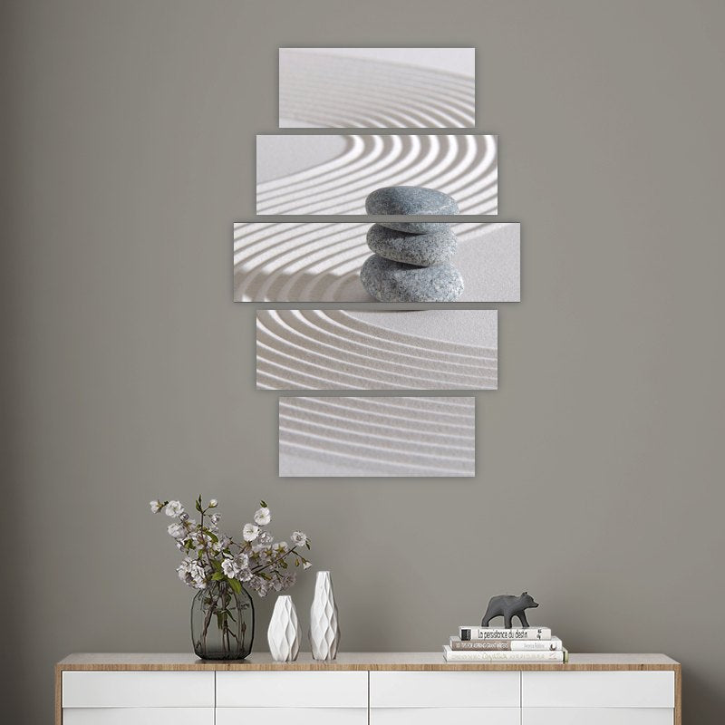 Spa Therapy – five-piece modular wall art
