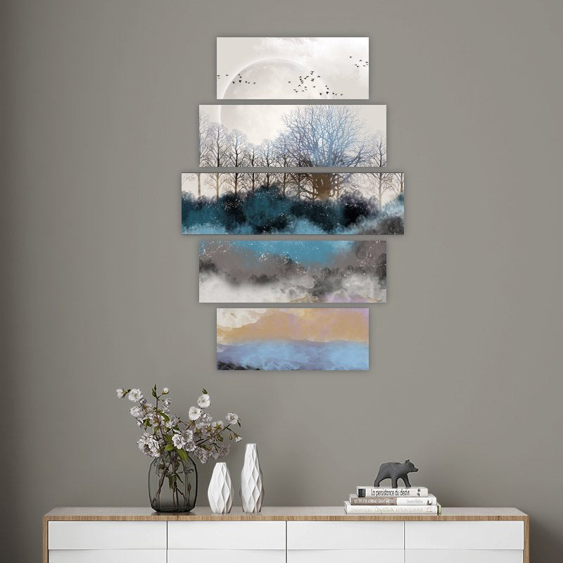 Daydream – five-piece modular wall art