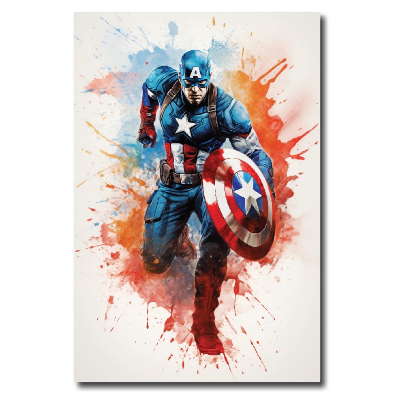 Steel Power – five-piece modular wall art