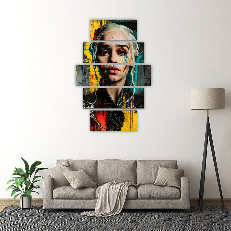 Game of Thrones - Daenerys Targaryen – five-piece modular wall art